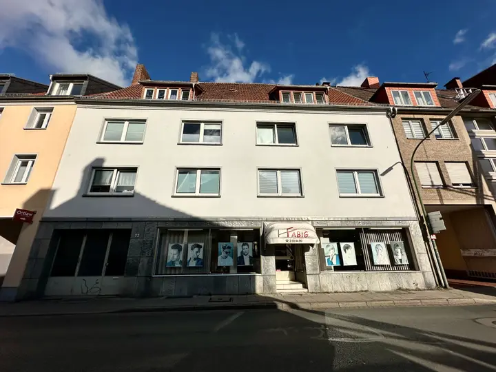 Wohn- und Geschäftshaus in der Osnabrücker Innenstadt, Straßenansicht